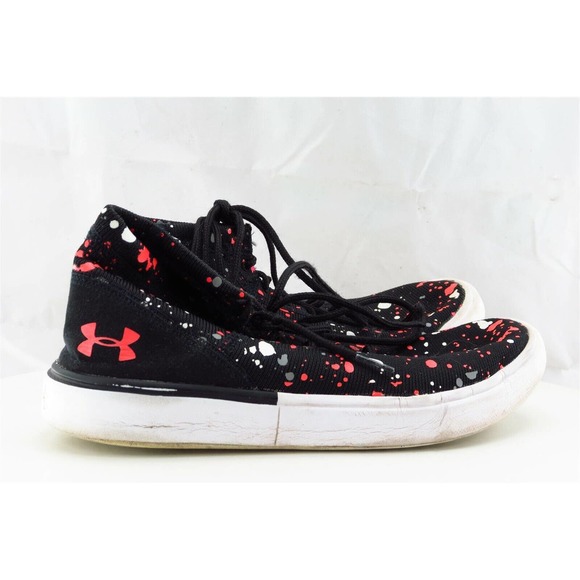 Under Armour Youth Boys Shoes Sz‎ 5 M Black Fabric Running - Picture 4 of 7